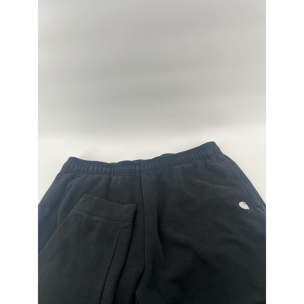 Carhartt Men Relaxed Fit Fleece Sweatpants Black Joggers Large Athleisure Casual